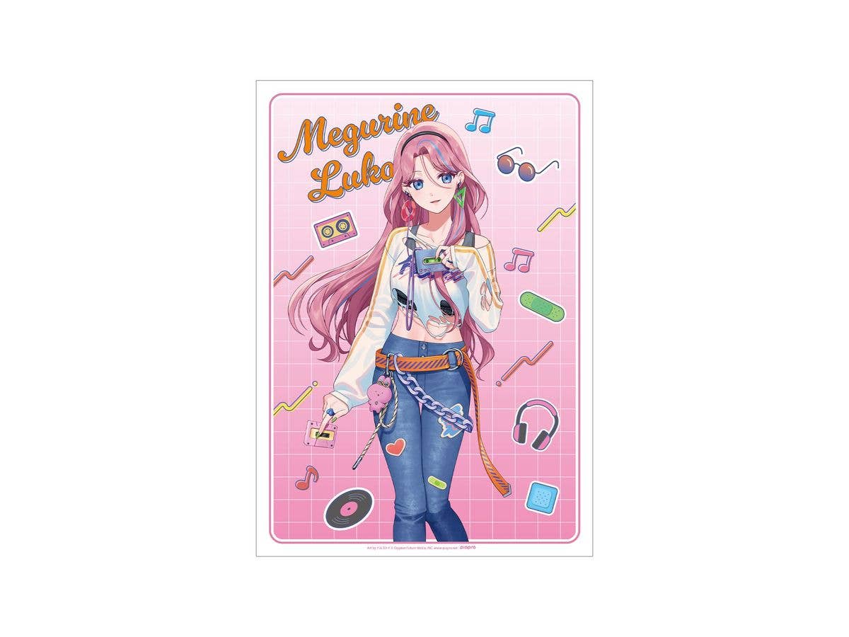 Hatsune Miku: Newly Drawn Megurine Luka City Pop Ver. Art by Dolustoy A3 Matte-Finish Poster