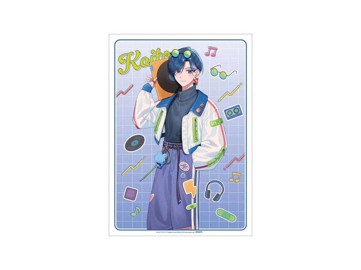 Hatsune Miku: Newly Drawn Kaito City Pop Ver. Art by Dolustoy A3 Matte-Finish Poster