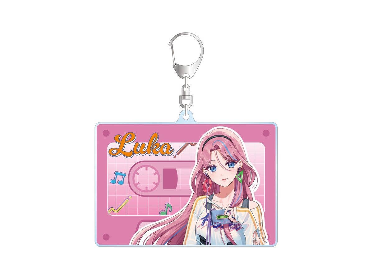 Hatsune Miku: Newly Drawn Megurine Luka City Pop Ver. Art by Dolustoy Big Acrylic Keychain