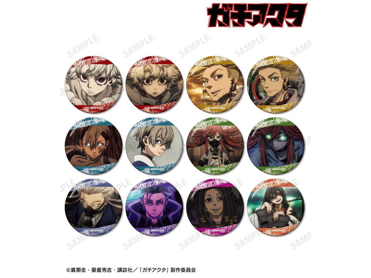 TV Anime Gachi Ata: Trading Scene Glitter Can Badge 1 Box (12 pieces)