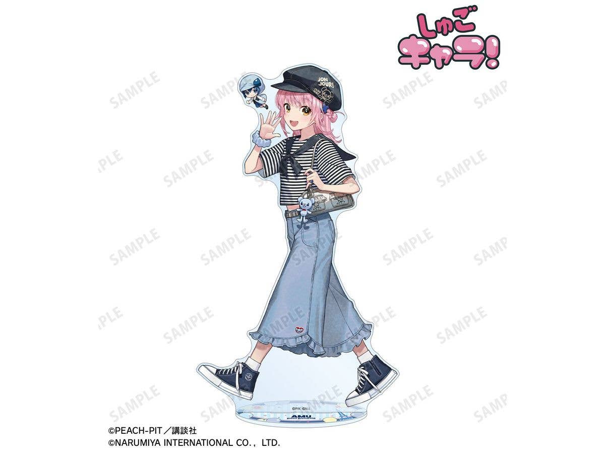 Shugo Chara!: Narumiya Characters Collaboration Cheriko Illustration Hinamori Amu pom ponette Extra Large Acrylic Stand