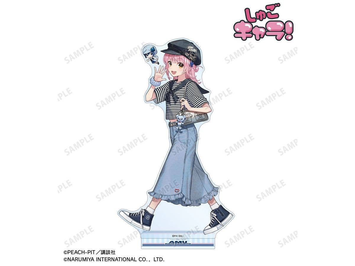 Shugo Chara!: Narumiya Characters Collaboration Cheriko Illustration Hinamori Amu pom ponette BIG Acrylic Stand