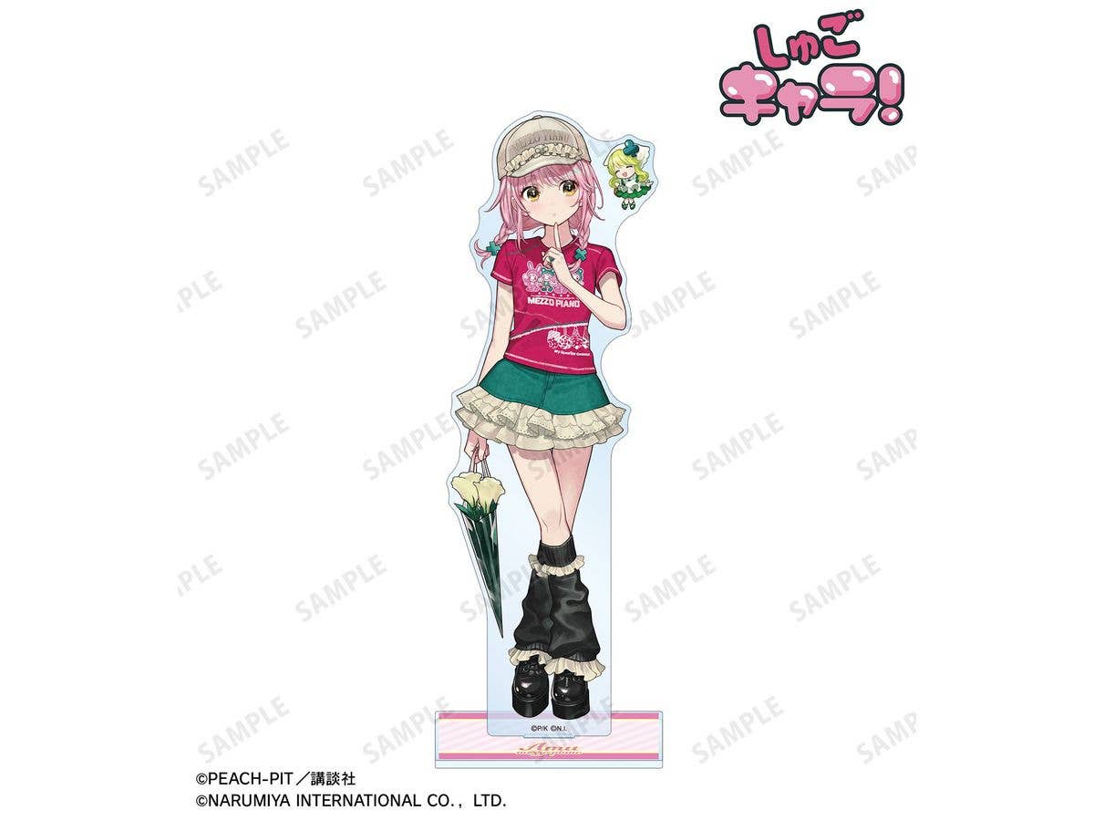 Shugo Chara!: Narumiya Characters Collaboration Cheriko Illustration Hinamori Amu mezzo piano BIG Acrylic Stand