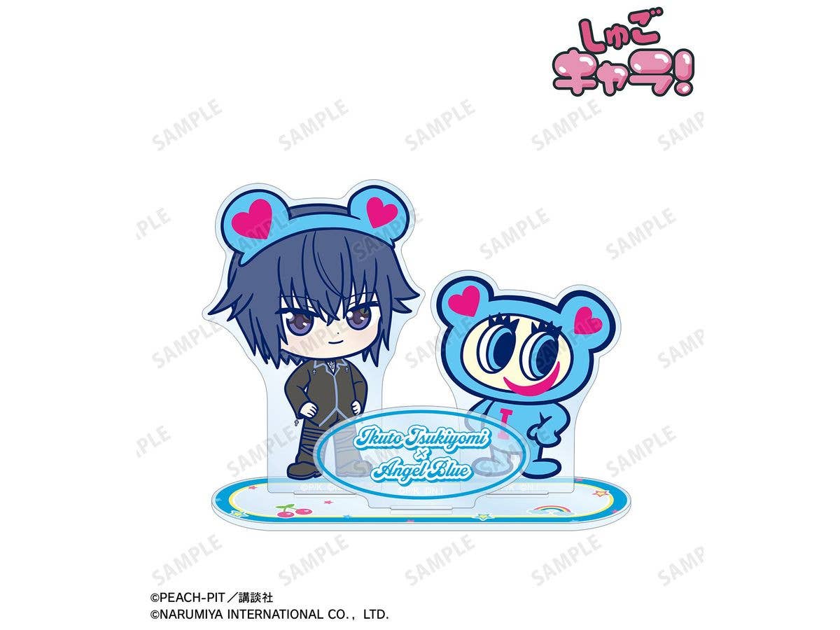 Shugo Chara!: Narumiya Characters Collaboration Tsukuyomi Ikuto & Nakamura-kun Chibi Character Parts BIG Acrylic Stand