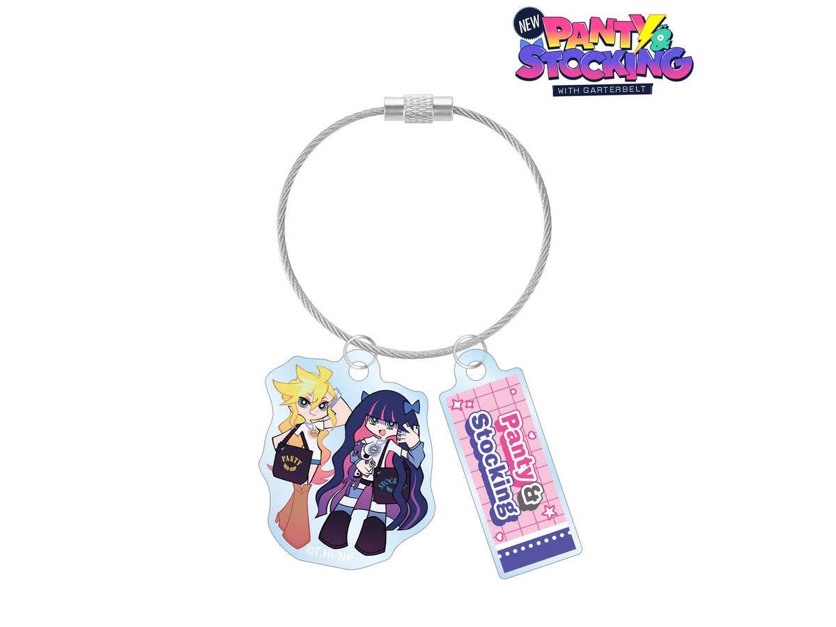 New PANTY & STOCKING with GARTERBELT: Original Illustration Panty & Stocking Model ver. Double Wire Acrylic Keychain ver. A