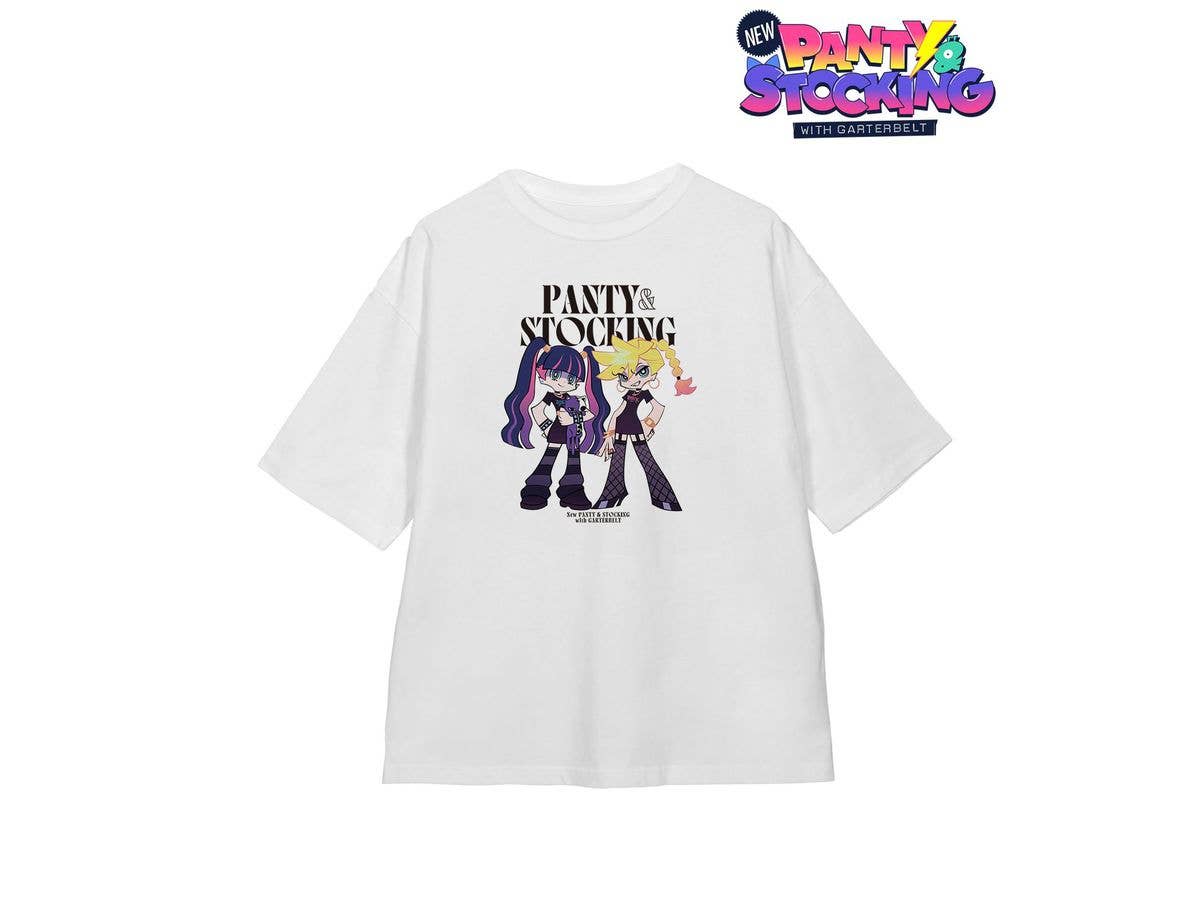 New PANTY & STOCKING with GARTERBELT: Original illustration Panty & Stocking model ver. BIG silhouette T-shirt ver. B Unisex (Size/M)