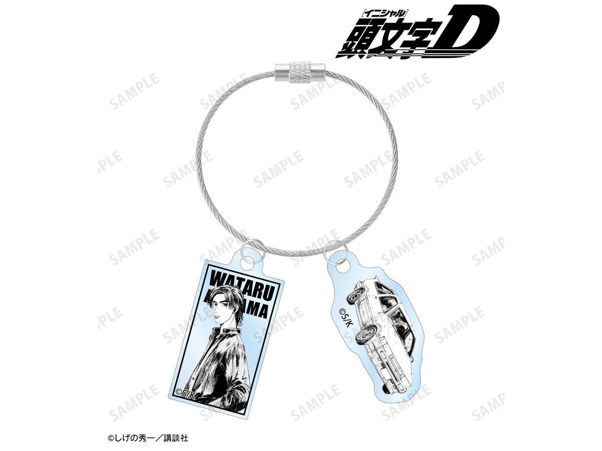 Original work Initial D: Wataru Akiyama Original panel 2-piece wire acrylic keychain