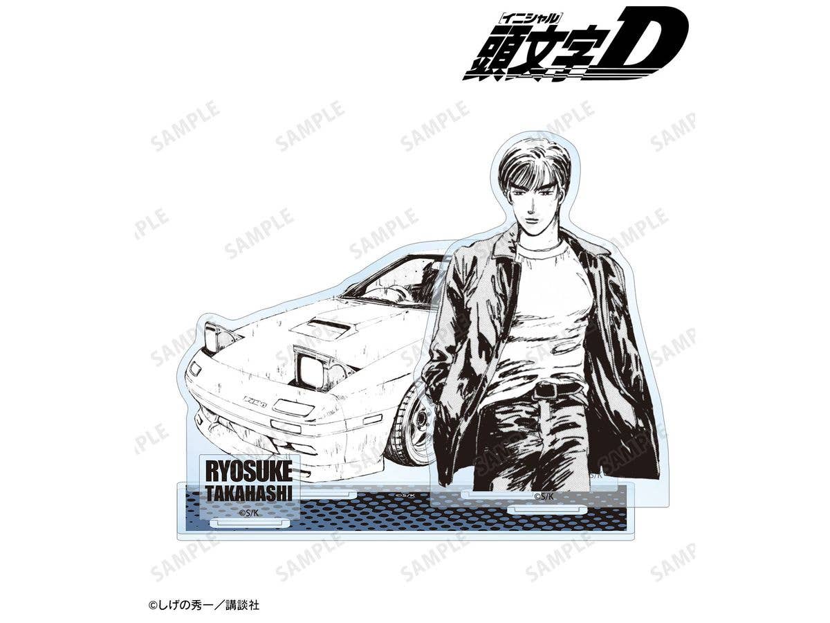 Original work Initial D: Ryosuke Takahashi BIG acrylic stand with original manga panel parts
