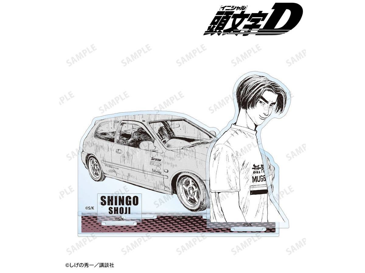 Original work Initial D: Shingo Shoji BIG acrylic stand with original panel parts