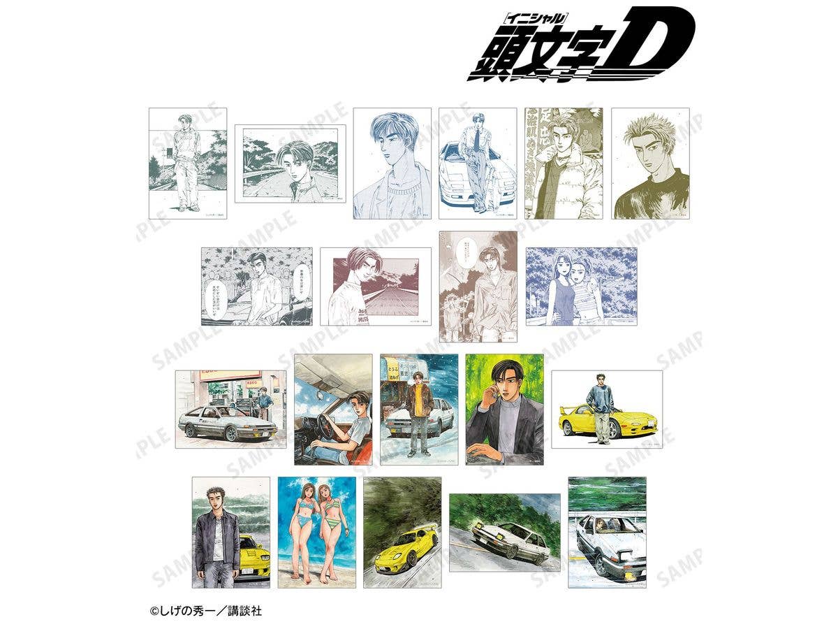 Original Initial D: Trading Original Illustration Bromides 1 Box (20 pieces)
