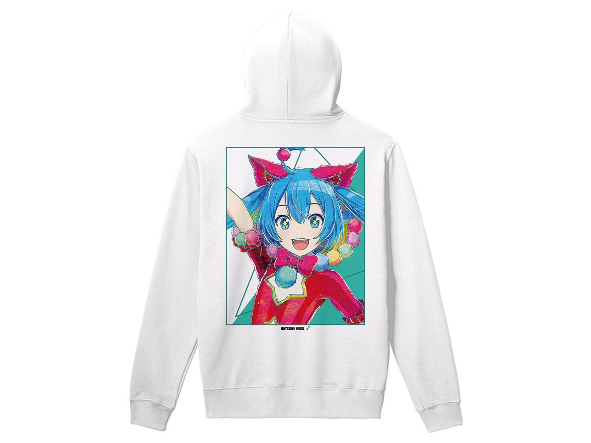 Project Sekai: Colorful Stage! Feat. Hatsune Miku: Hatsune Miku Ani-Art Back Print Zip Hoodie Men's (Size / XS)