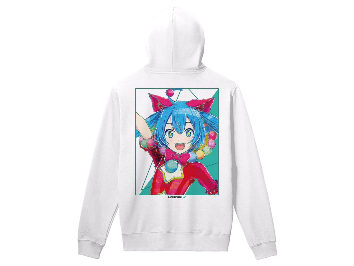 Project Sekai: Colorful Stage! Feat. Hatsune Miku: Hatsune Miku Ani-Art Back Print Zip Hoodie Men's (Size / M)