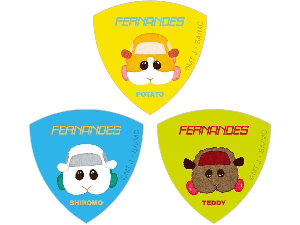 PUI PUI Molcar: FERNANDES Collaboration Potato & Shiromo & Teddy Pick Set