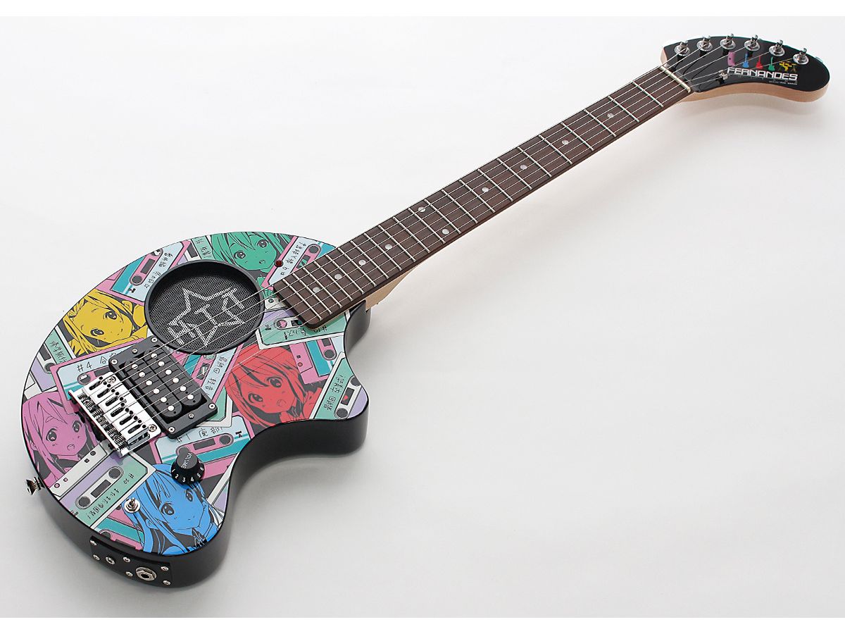 K-ON! FERNANDES Collaboration Ho-kago Tea Time Face Towel ZO-3 Guitar