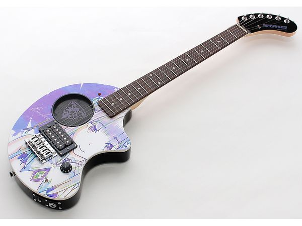 Re:Zero Starting Life in Another World: FERNANDES Collaboration Emilia Ani-Art ZO-3 Guitar
