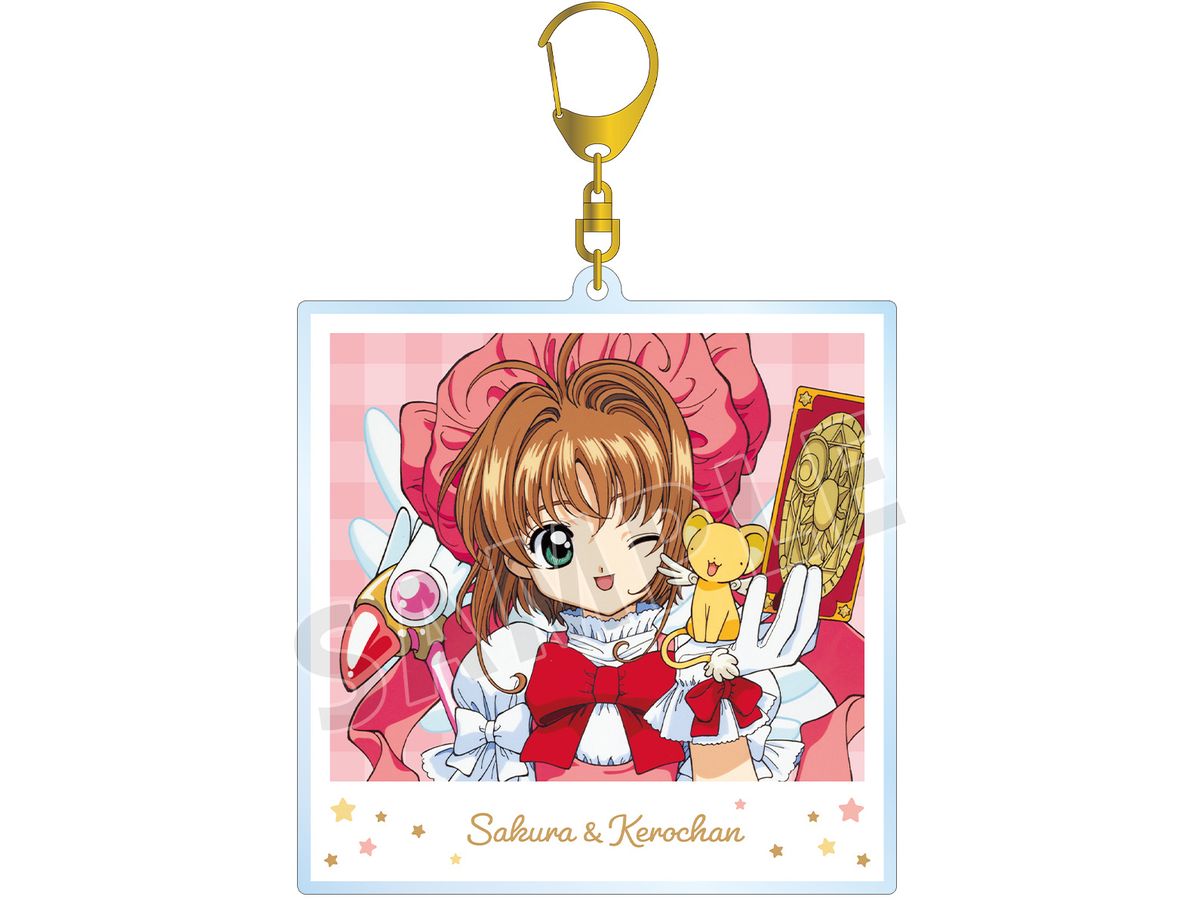 Cardcaptor Sakura: Sakura & Kero-Chan Instant Camera Style BIG Acrylic Keychain
