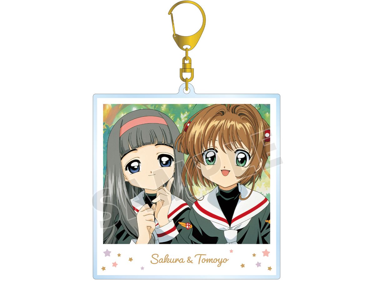 Cardcaptor Sakura: Sakura & Tomoyo Instant Camera Style BIG Acrylic Keychain