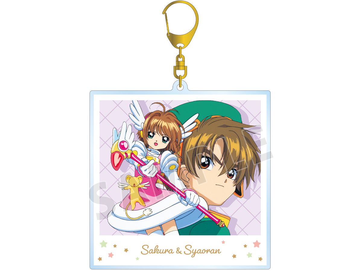 Cardcaptor Sakura: Sakura & Syaoran Instant Camera Style BIG Acrylic Keychain