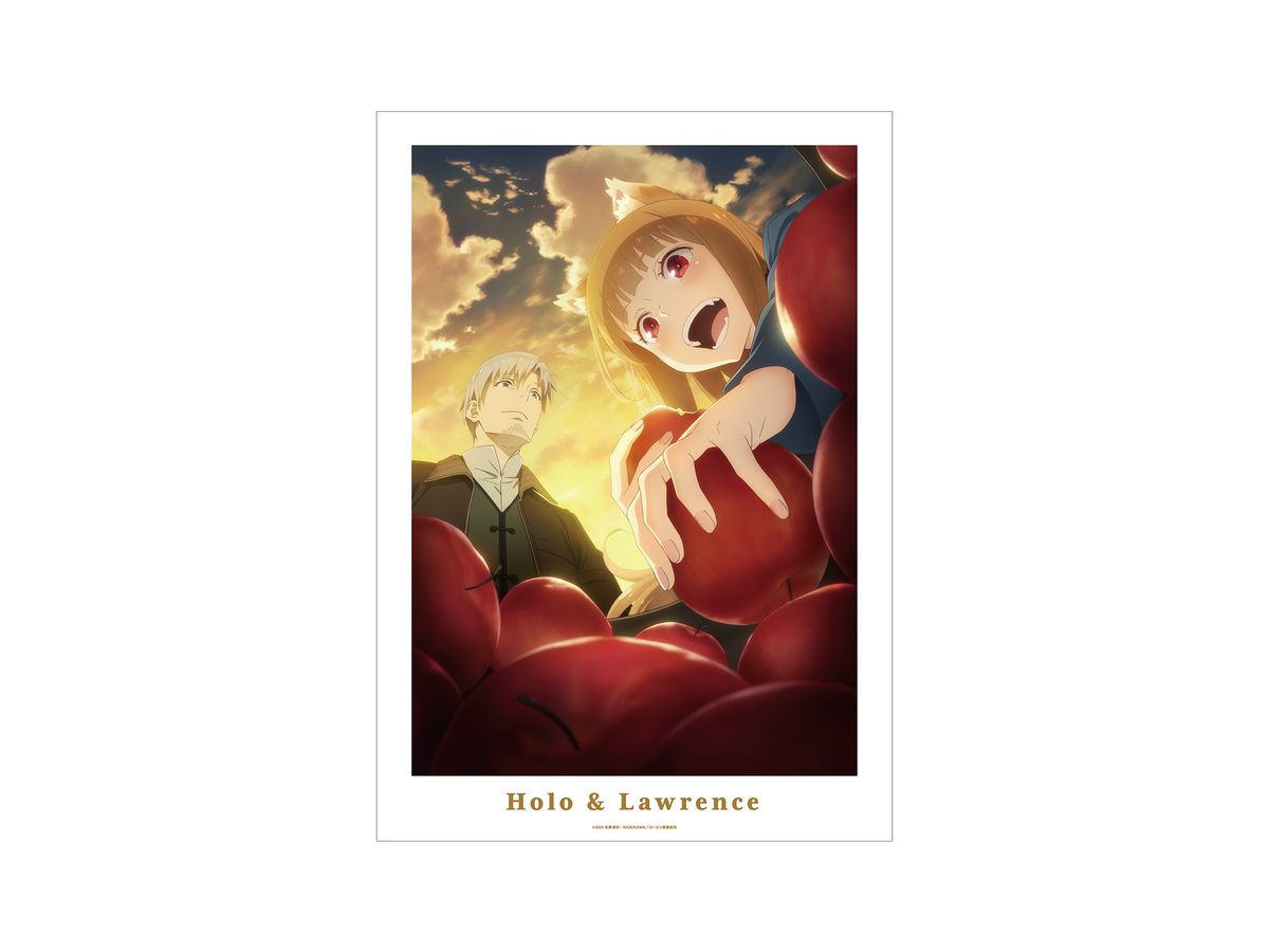 Spice and Wolf MERCHANT MEETS THE WISE WOLF Holo & Lawrence Concept Visual A3 Matte Poster
