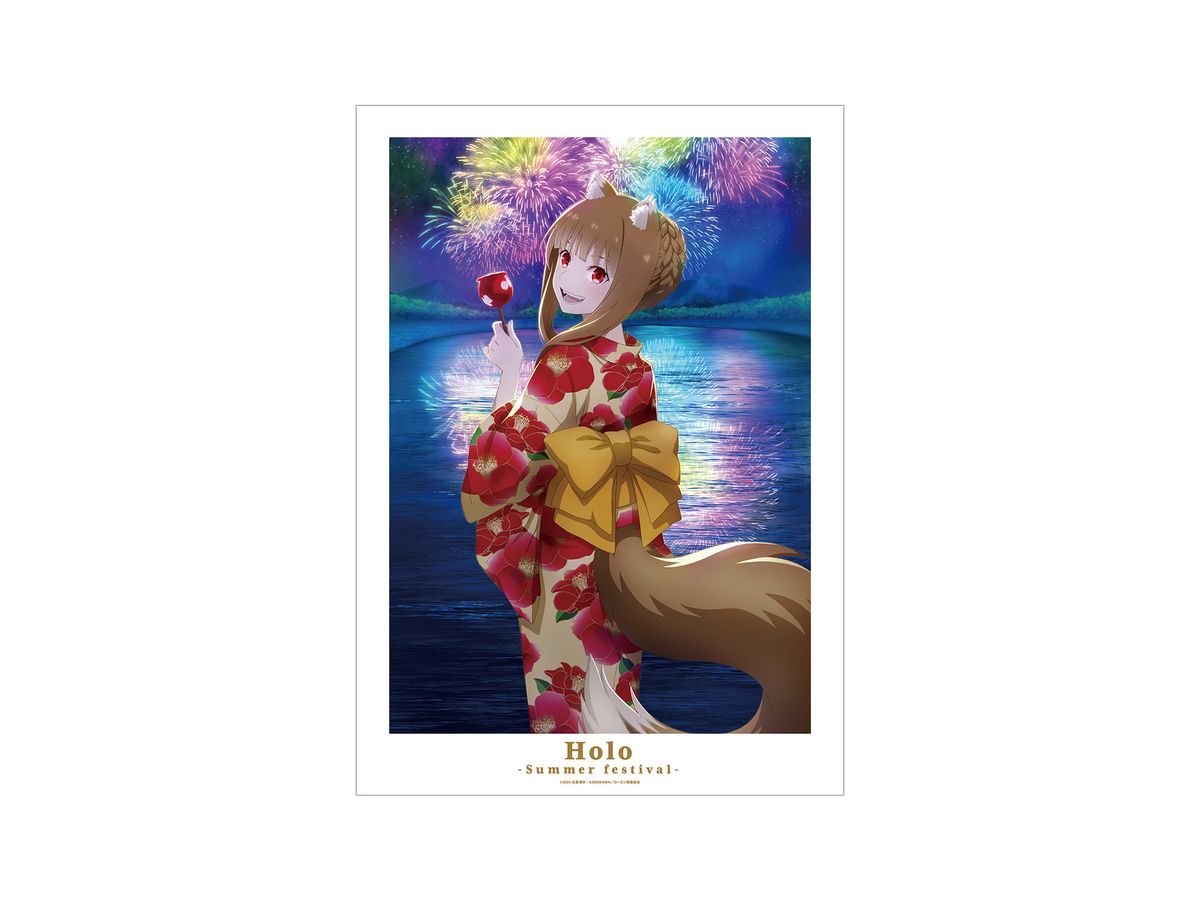 Spice and Wolf MERCHANT MEETS THE WISE WOLF Holo Summer Festival Visual A3 Matte Poster