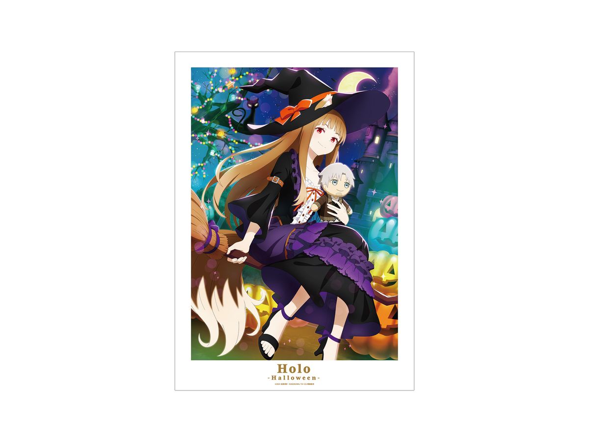 Spice and Wolf MERCHANT MEETS THE WISE WOLF Holo Halloween Visual A3 Matte Poster
