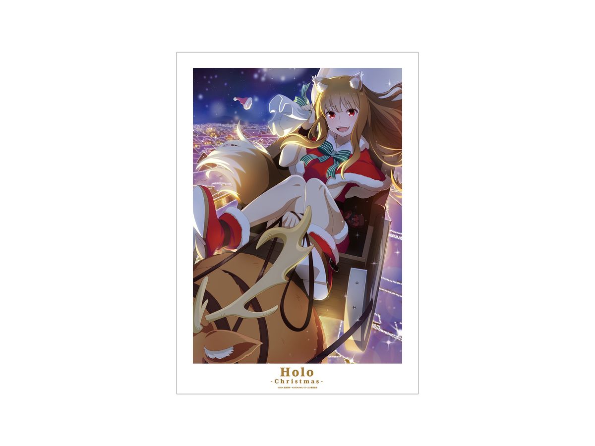 Spice and Wolf MERCHANT MEETS THE WISE WOLF Holo Christmas Visual A3 Matte Poster