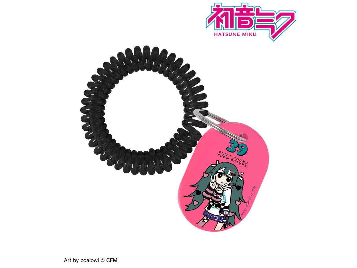 Hatsune Miku: Newly Drawn Heart Deformed Ver. Art By Coalowl Locker Key-Style Acrylic Keychain Ver. B