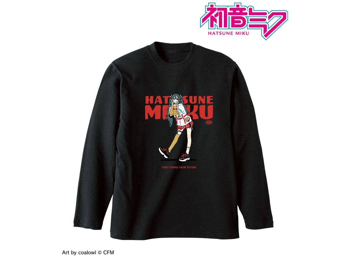 Hatsune Miku: Newly Drawn Heart Ver. Art By Coalowl Long Sleeve T-Shirt Ver.A Unisex (Size / L)
