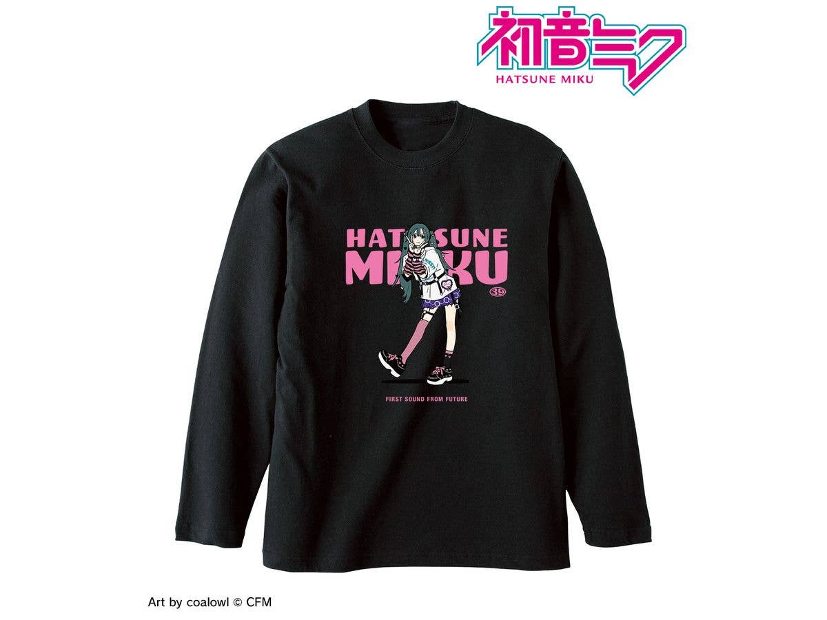 Hatsune Miku: Newly Drawn Heart Ver. Art By Coalowl Long Sleeve T-Shirt Ver. B Unisex (Size / XL)