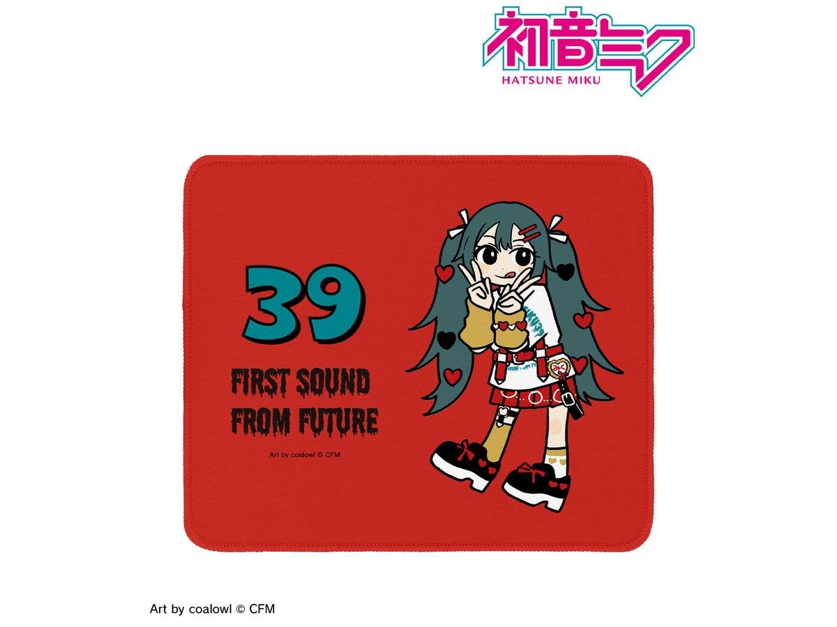 Hatsune Miku: Newly Drawn Heart Deformed Ver. Art By Coalowl Mouse Pad Ver.A