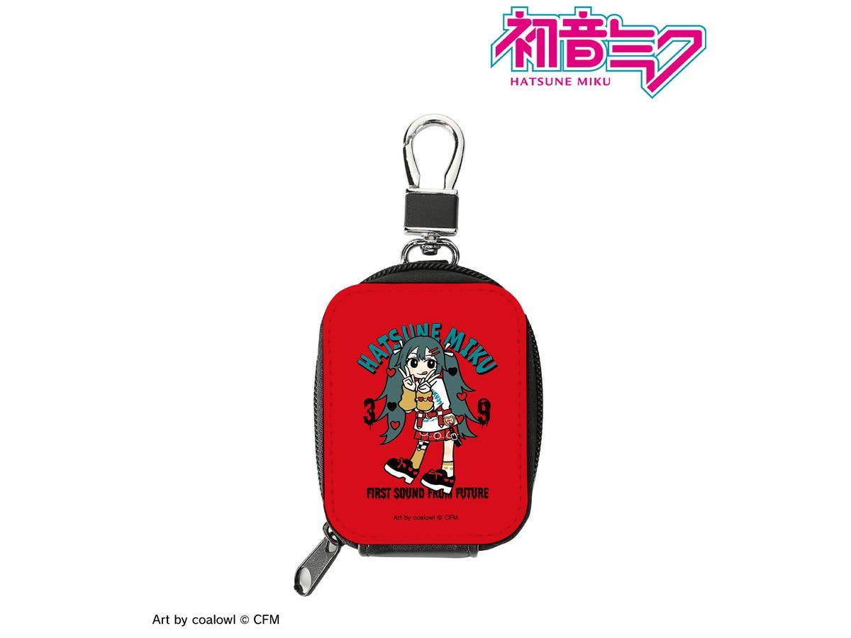 Hatsune Miku: Newly Drawn Heart Deformed Ver. Art By Coalowl Synthetic Leather Mini Pouch Ver.A