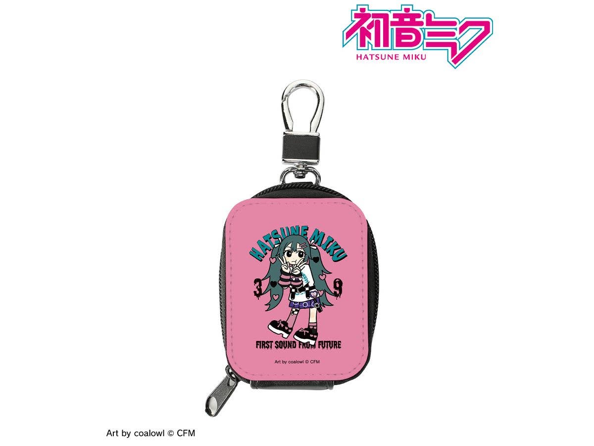 Hatsune Miku: Newly Drawn Heart Deformed Ver. Art By Coalowl Synthetic Leather Mini Pouch Ver.B