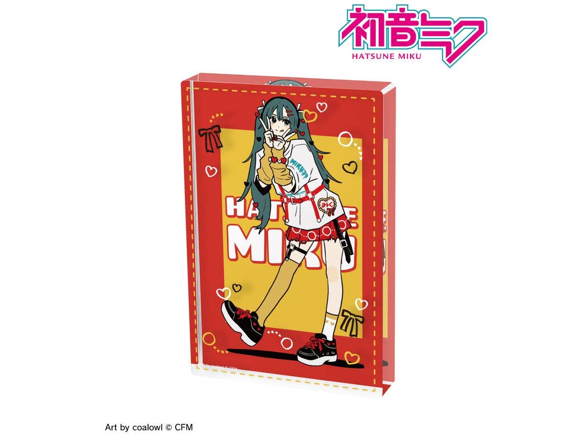 Hatsune Miku: Newly Drawn Hatsune Miku Heart ver. Art by coalowl Acrylic Block Ver.A