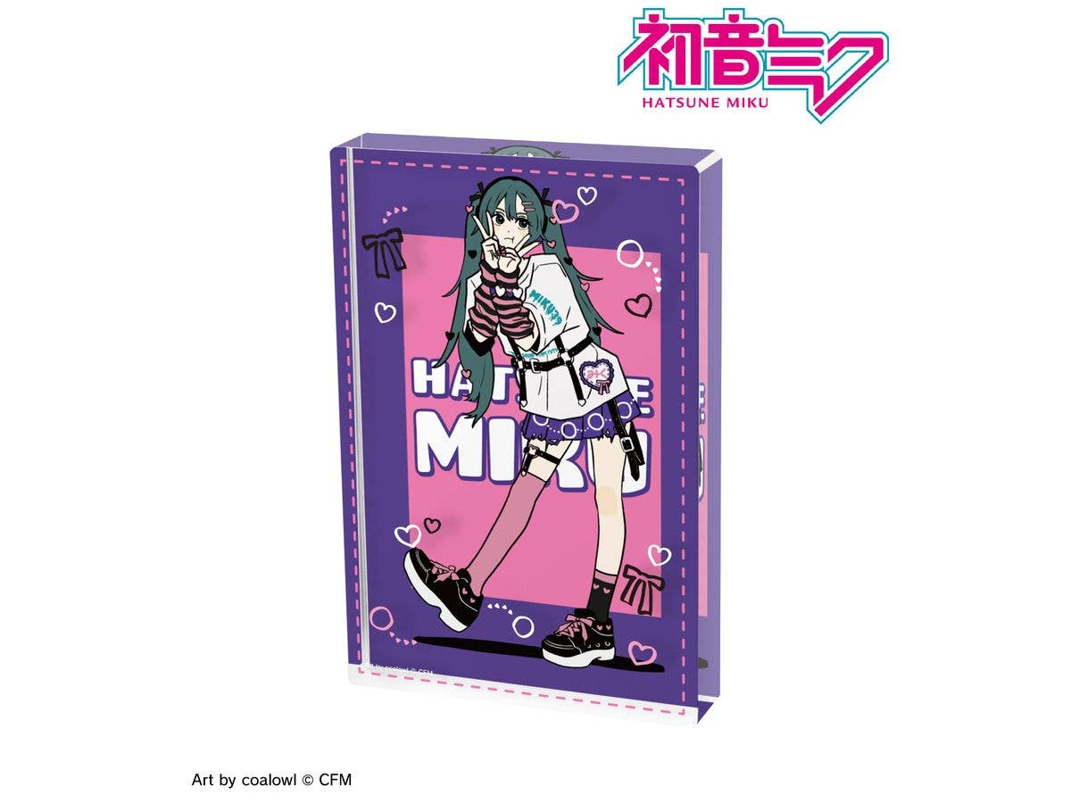 Hatsune Miku: Newly Drawn Hatsune Miku Heart ver. Art by coalowl Acrylic Block Ver.B