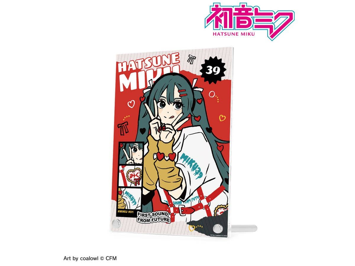 Hatsune Miku: Newly Drawn Heart Ver. Art By Coalowl A5 Acrylic Panel Ver.A