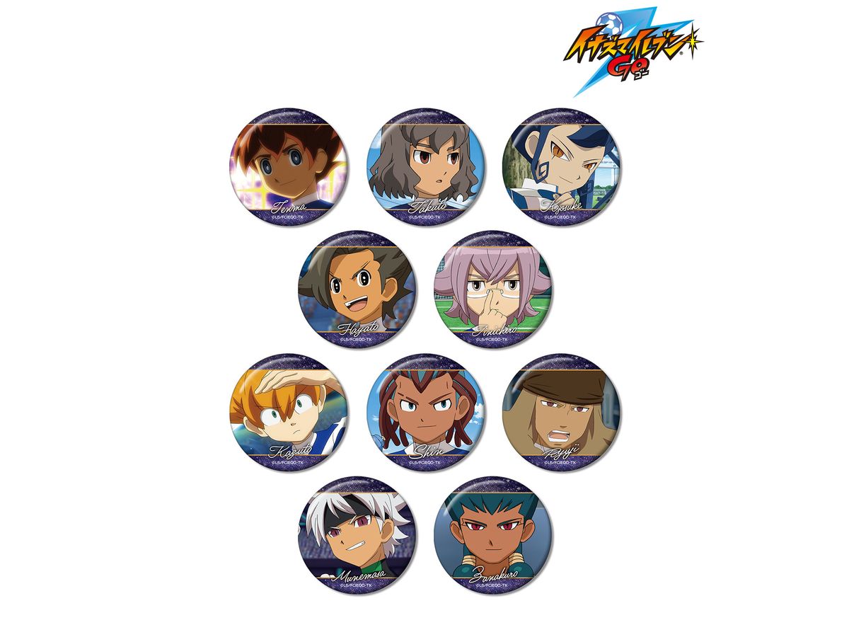 Inazuma Eleven Go: Trading Scene Glitter Can Badge Galaxy Ver. 1Box 10Pcs