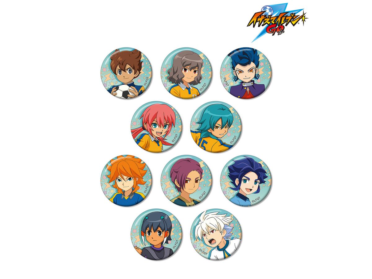Inazuma Eleven Go: Trading Can Badge Holy Road Ver. 1Box 10Pcs