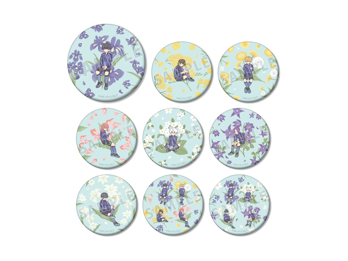 BLUE LOCK Trading Botania Matte Can Badge 1Box 9pcs