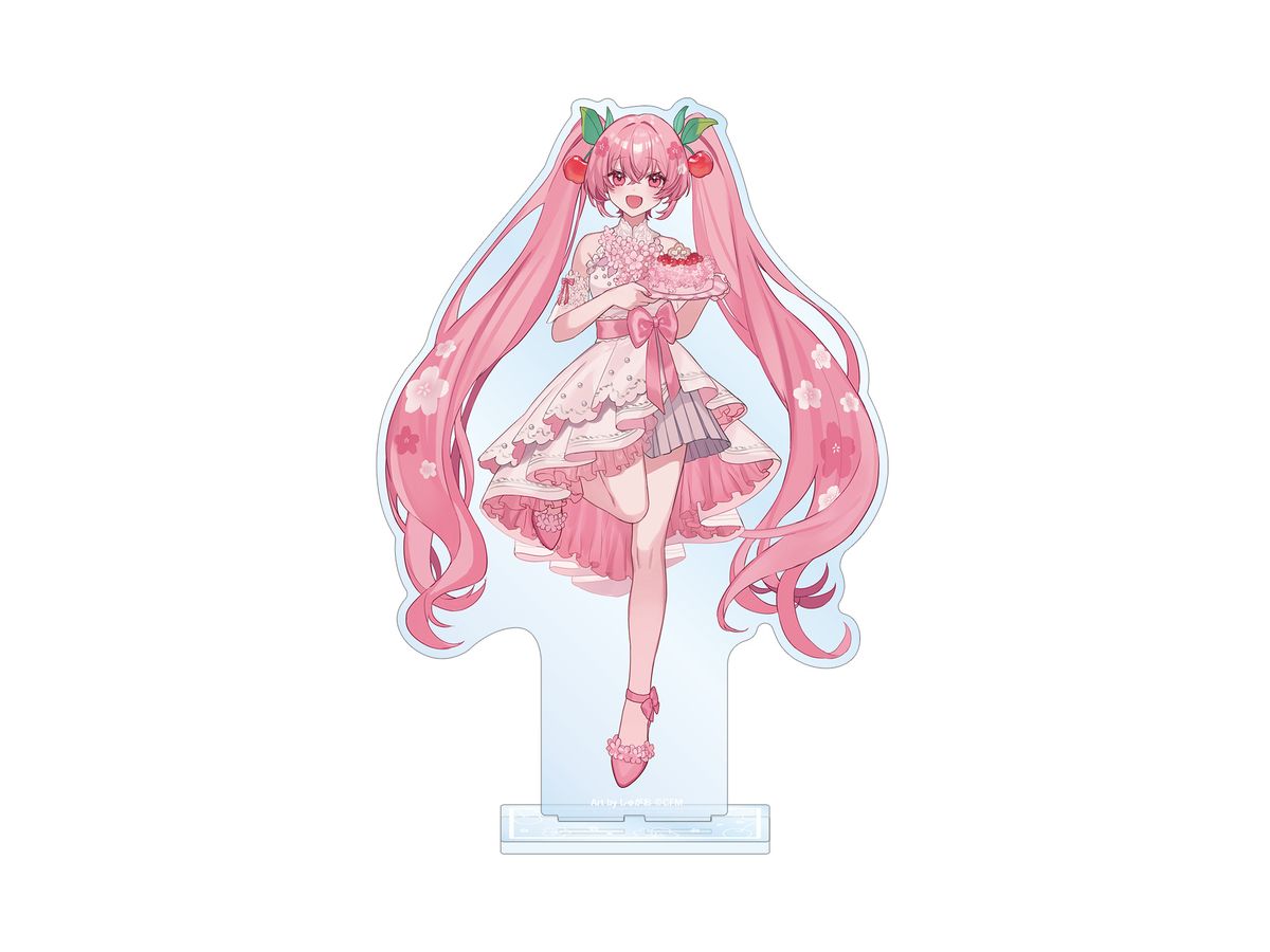 Sakura Miku Newly Drawn Sakura Miku Cherry Blossom Party ver. Art by Shugao BIG Acrylic Stand