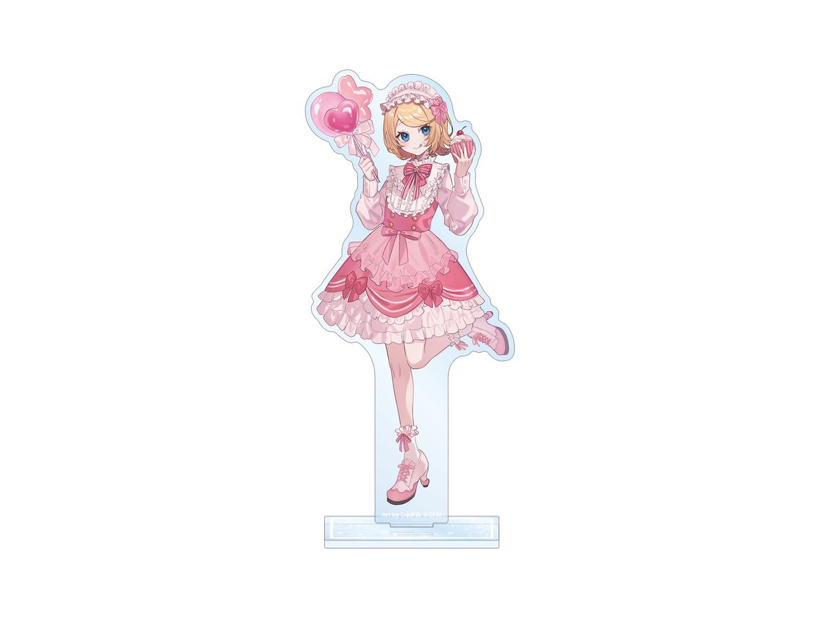 Sakura Miku Newly Drawn Kagamine Rin Cherry Blossom Party ver. Art by Shugao BIG Acrylic Stand