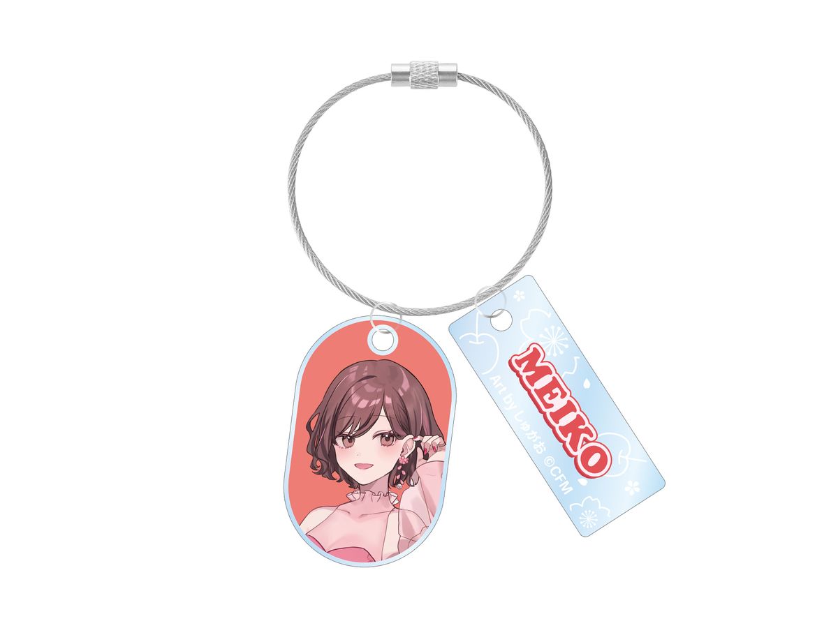 Sakura Miku Newly Drawn MEIKO Cherry Blossom Party ver. Art by Shugao Double Wire Acrylic Keychain
