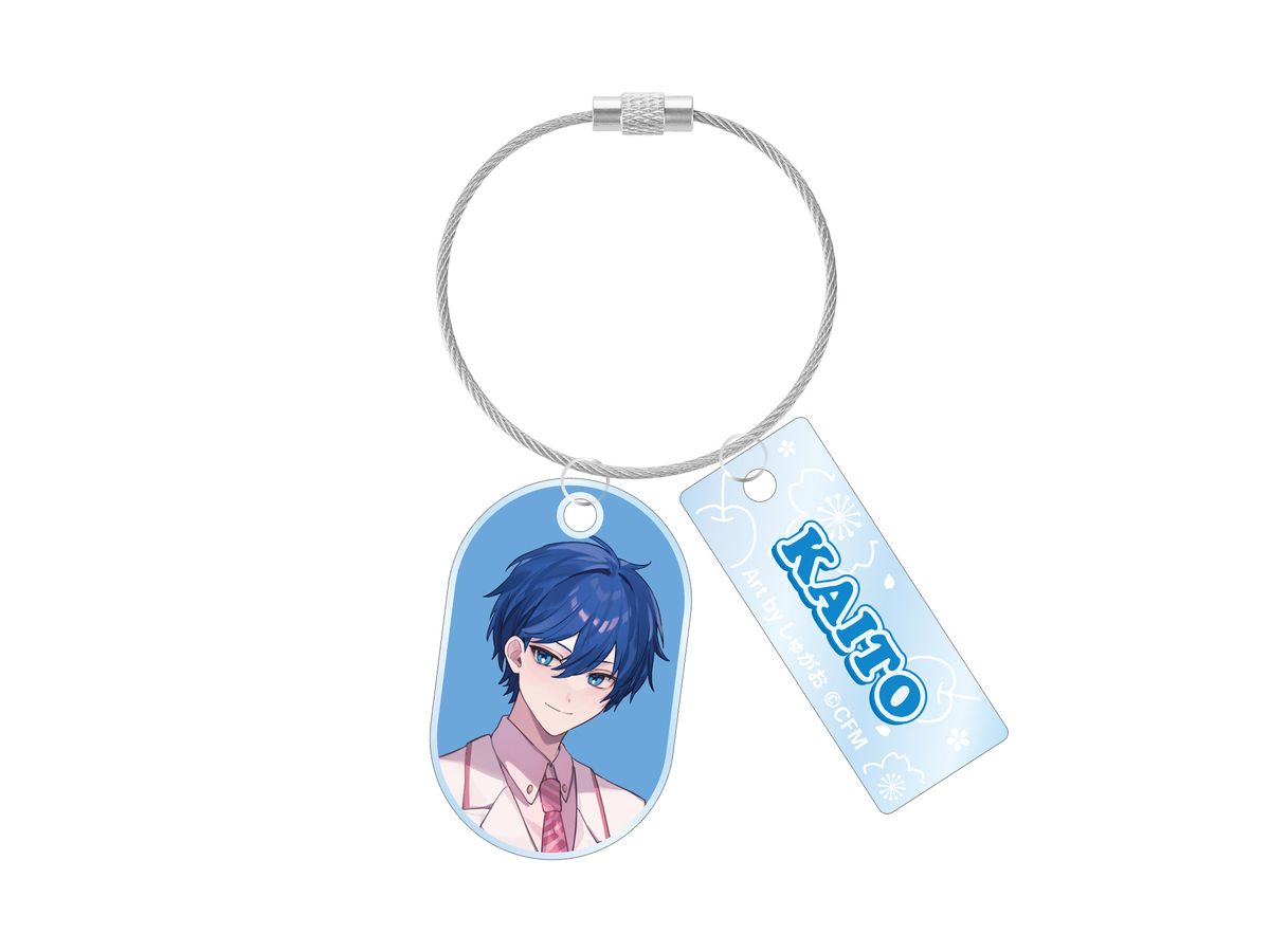 Sakura Miku Newly Drawn KAITO Cherry Blossom Party ver. Art by Shugao Double Wire Acrylic Keychain