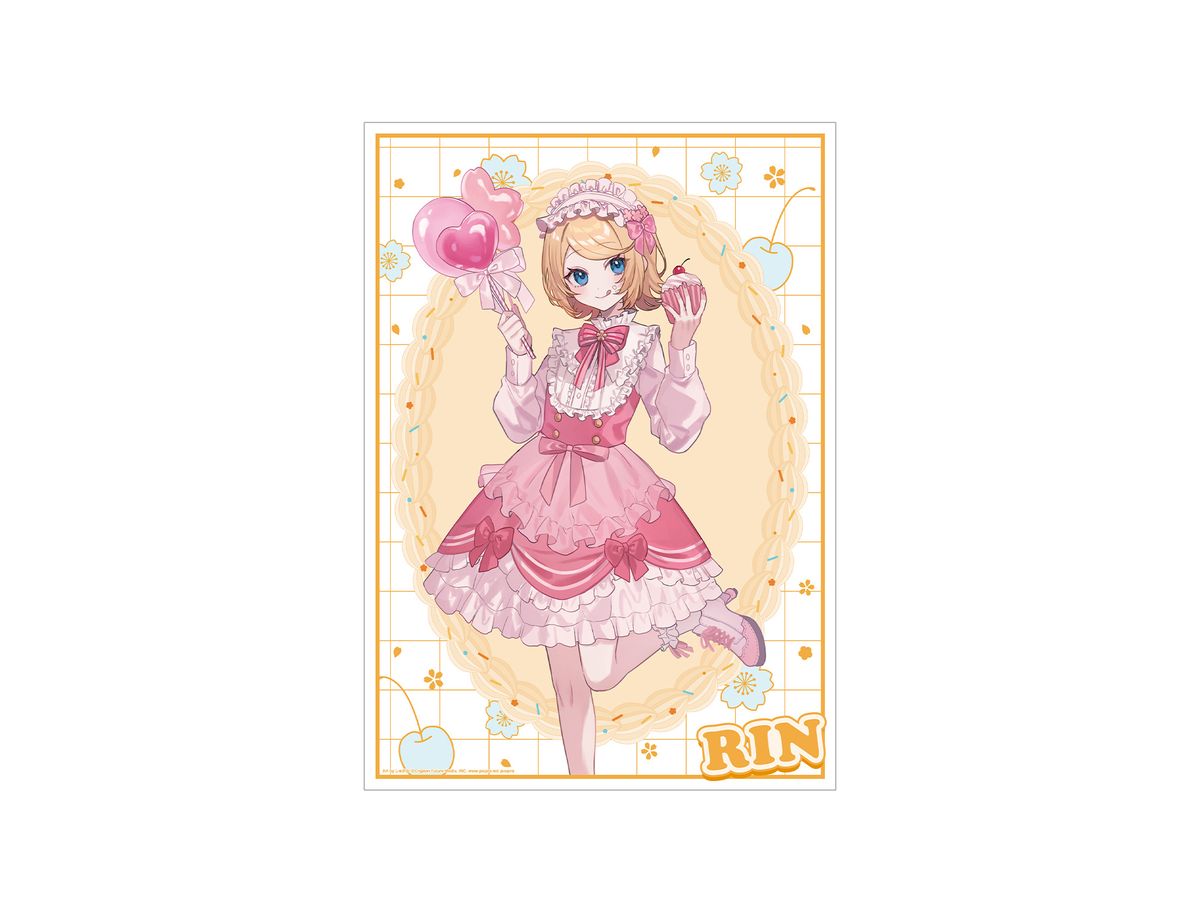Sakura Miku Newly Drawn Kagamine Rin Cherry Blossom Party ver. Art by Shugao A3 Matte Processing Poster