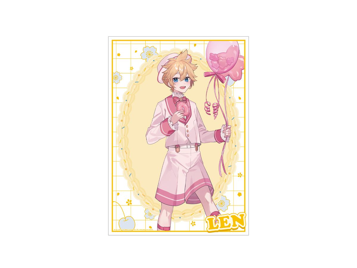 Sakura Miku Newly Drawn Kagamine Len Cherry Blossom Party ver. Art by Shugao A3 Matte Processing Poster