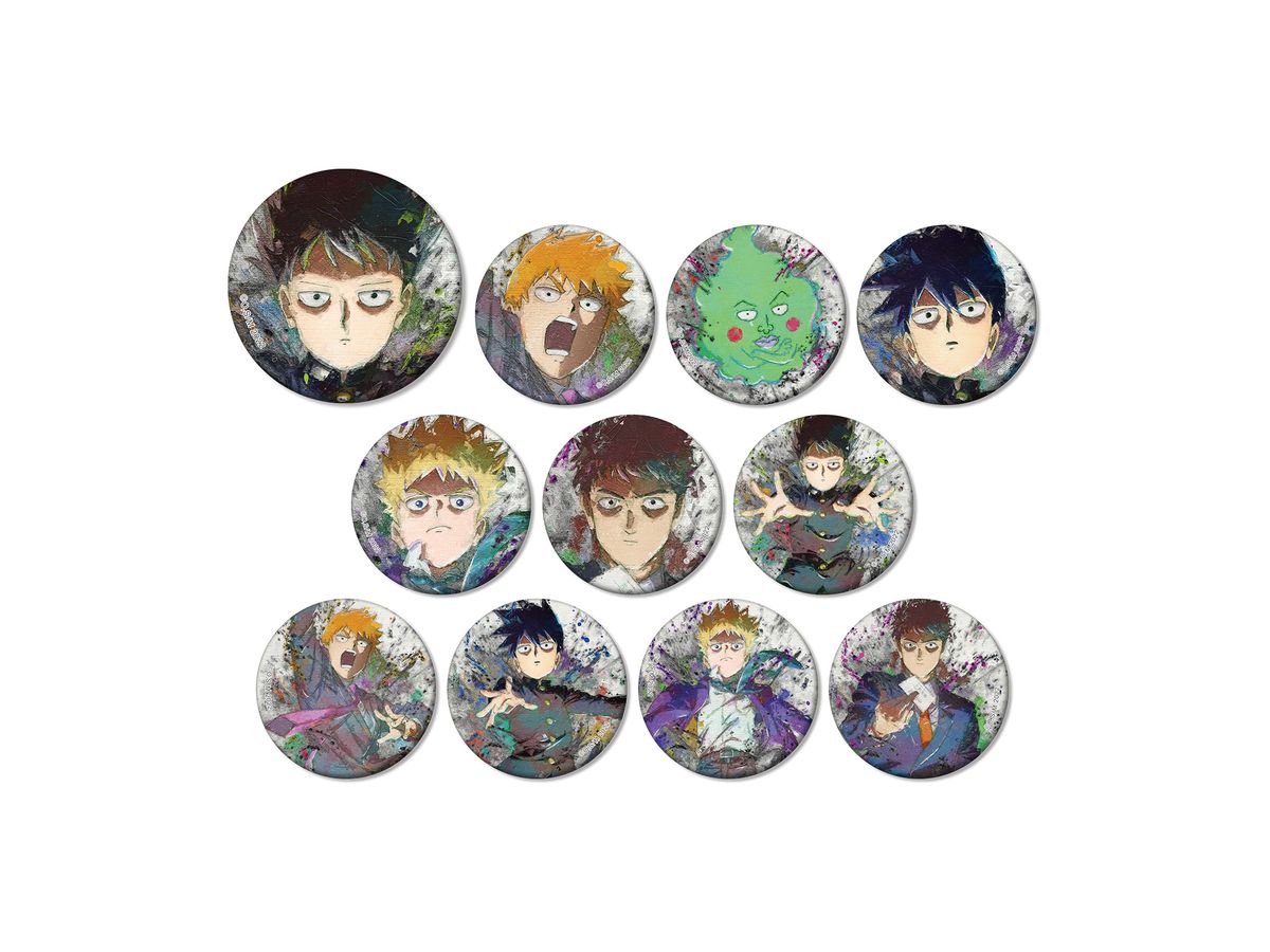 Mob Psycho 100III Trading Grunge Canvas Matte Can Badge 1Box 11pcs