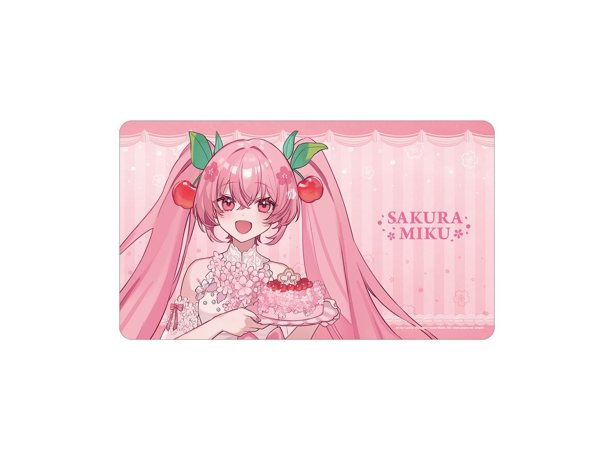 Sakura Miku Newly Drawn Sakura Miku Cherry Blossom Party ver. Art by Shugao Multi Desk Mat