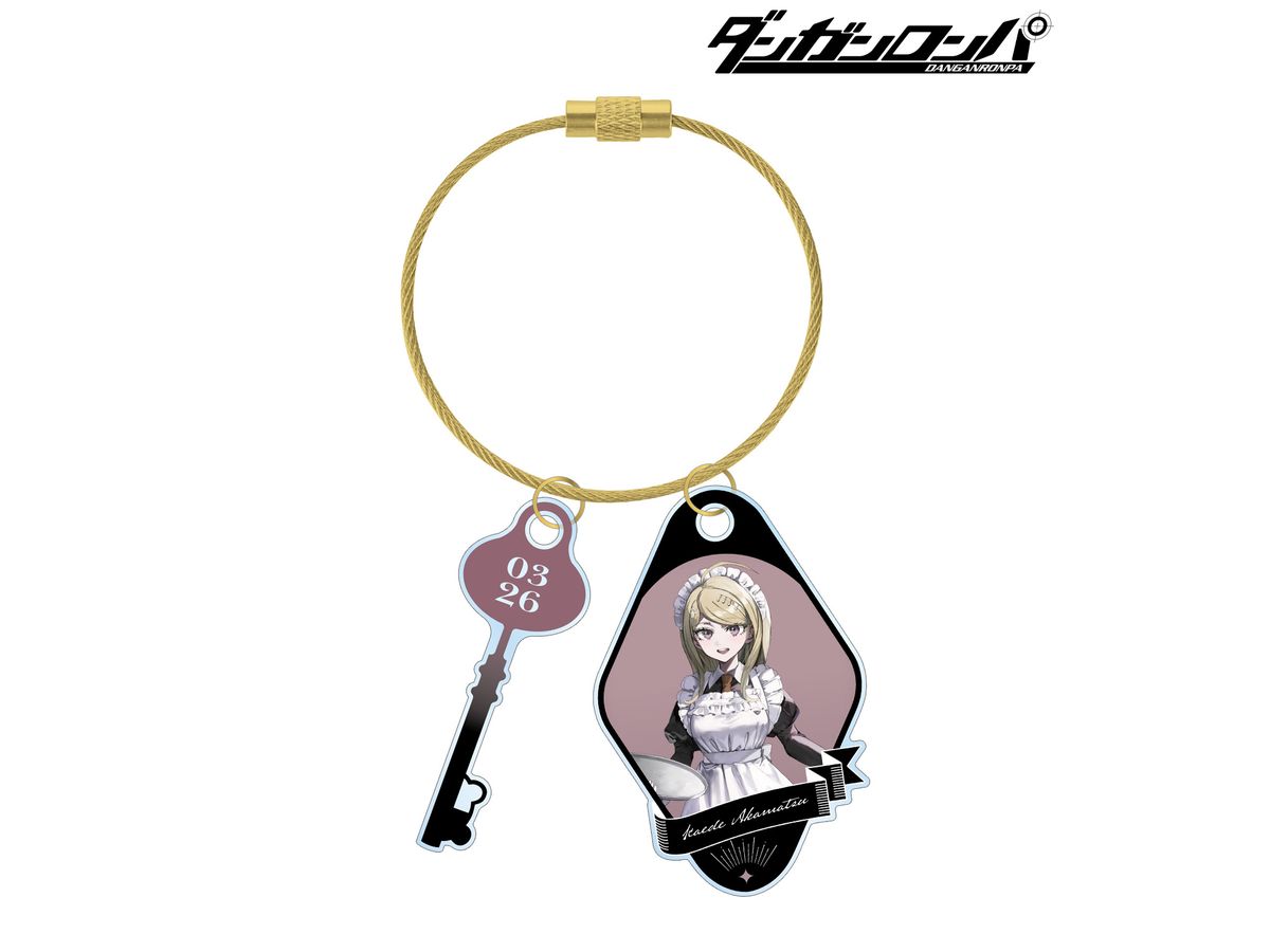 Danganronpa: Wata-San Illustration Kaede Akamatsu Maid & Butler Ver. 2 Wire Acrylic Key Chain