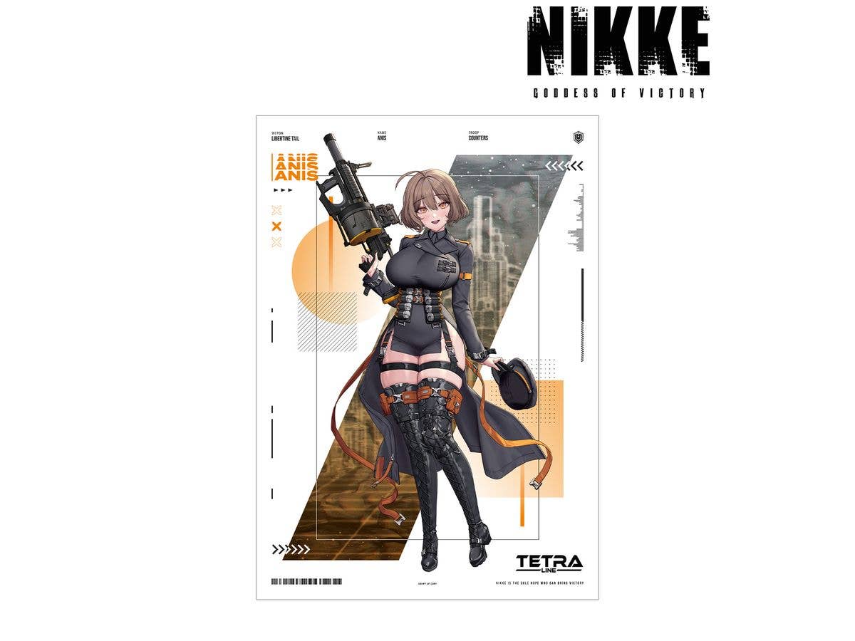 Goddess Of Victory: Nikke: Lovecacao Illustration Anise Tactical Fashion Ver. A3 Matte Poster