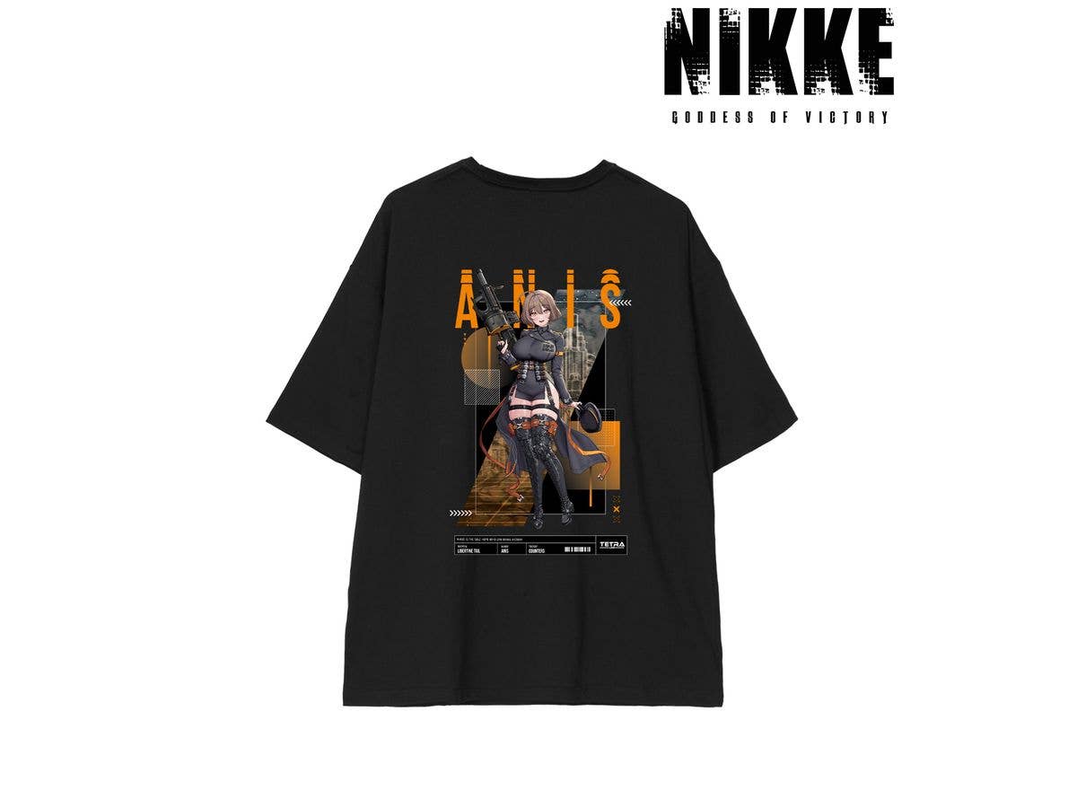 Goddess Of Victory: Nikke: Lovecacao Illustration Anise Tactical Fashion Ver. Big Silhouette T-Shirt Unisex (Size / L)