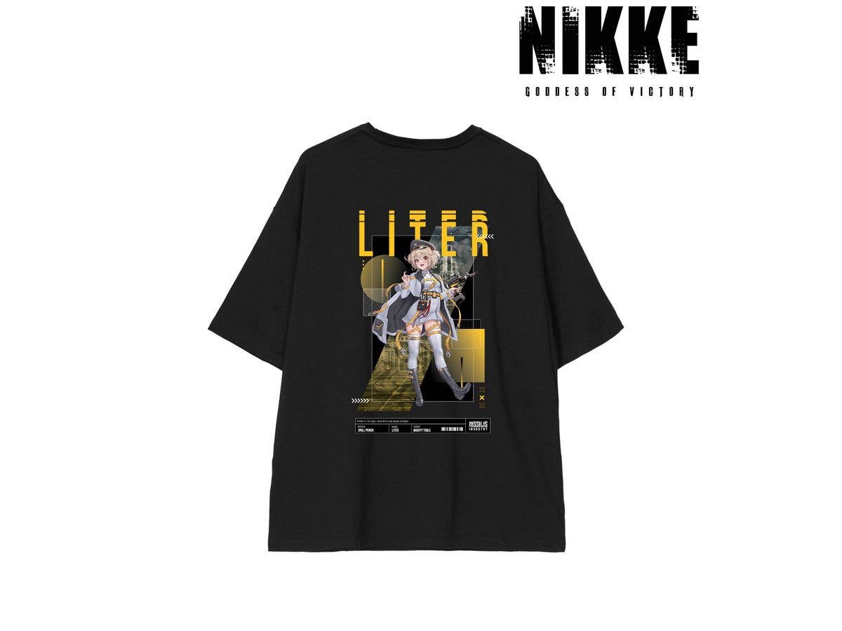 Goddess Of Victory: Nikke: Lovecacao Illustration Liter Tactical Fashion Ver. Big Silhouette T-Shirt Unisex (Size / XL)
